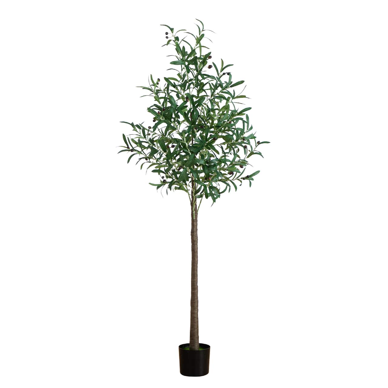 6ft. Potted Pre-Lit Artificial Olive Tree with Warm White LED Lights